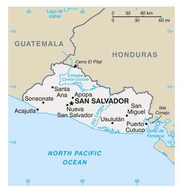 Map of Salvador. Salvador map.