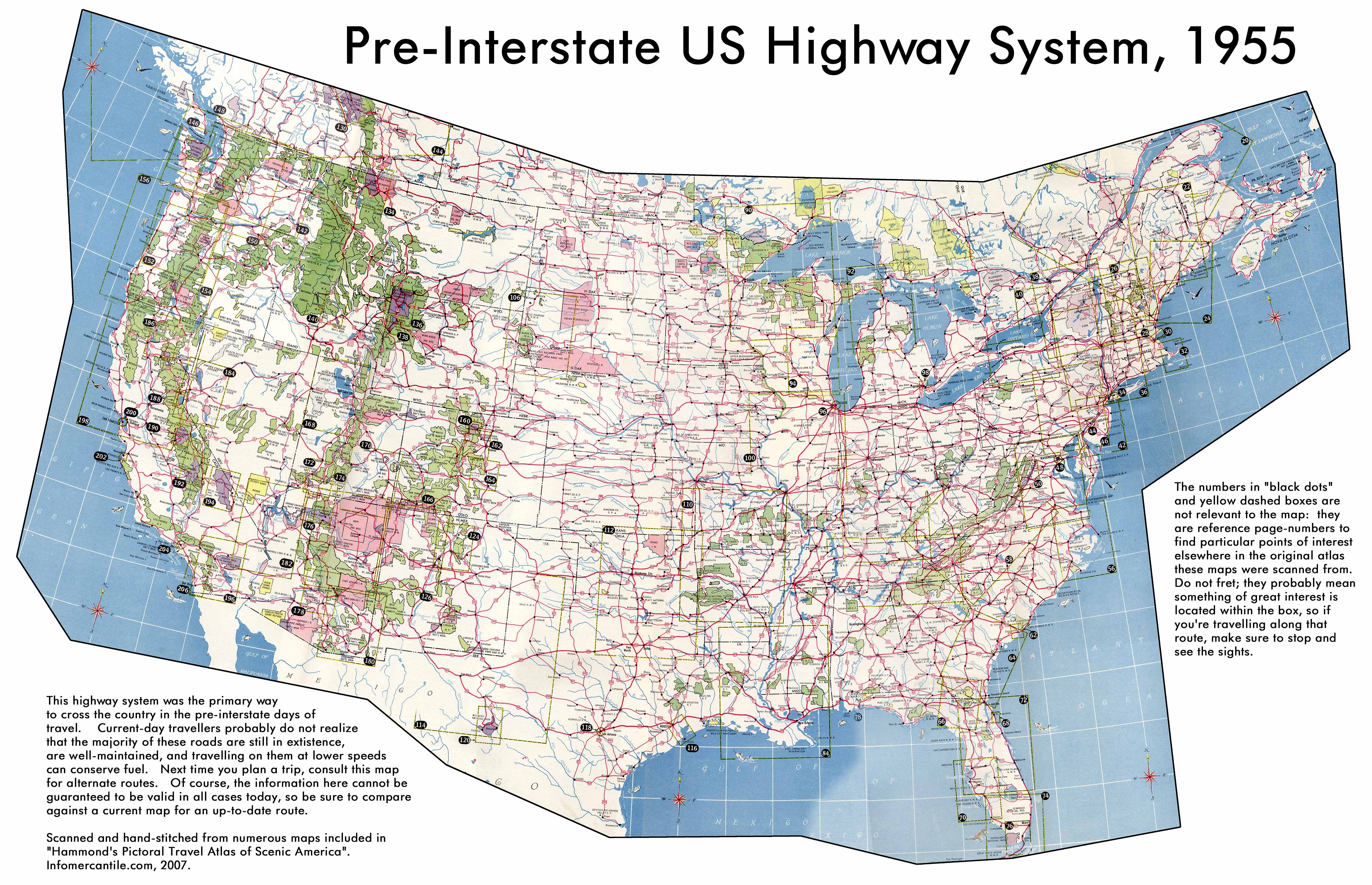 Us Map With Cities And Highways