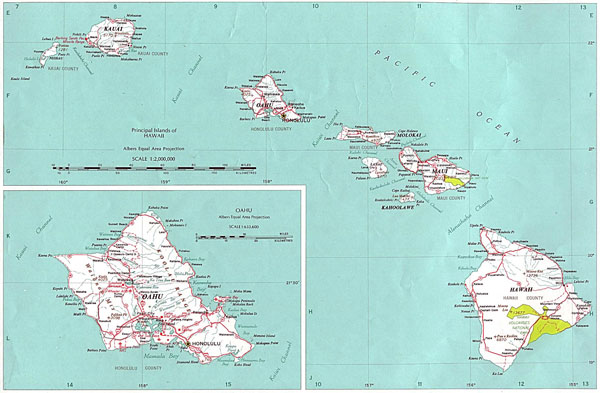 Detailed map of Hawaii. Hawaii detailed map.