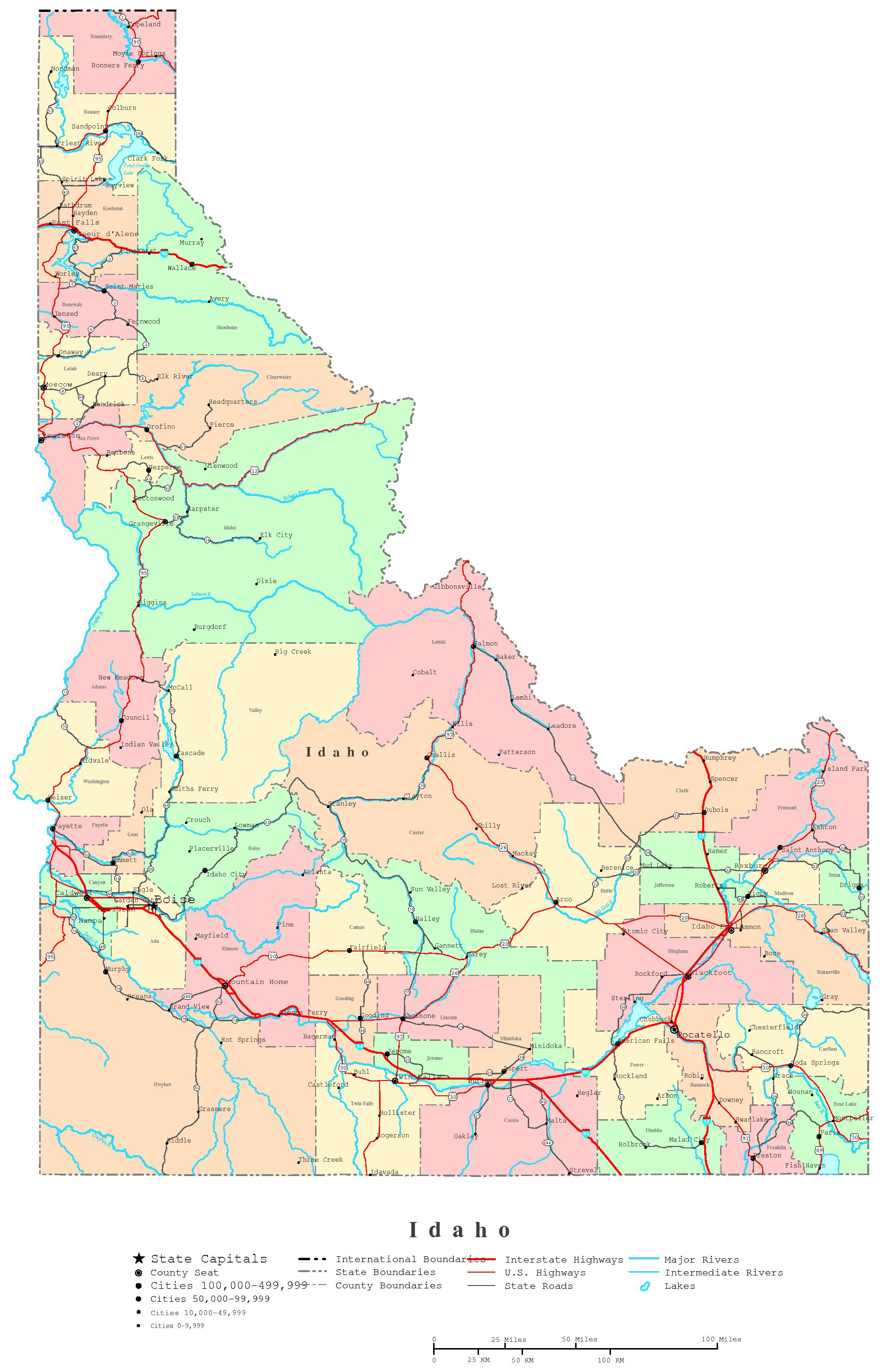 detailed-administrative-map-of-idaho-with-roads-highways-and-major-cities-vidiani-maps