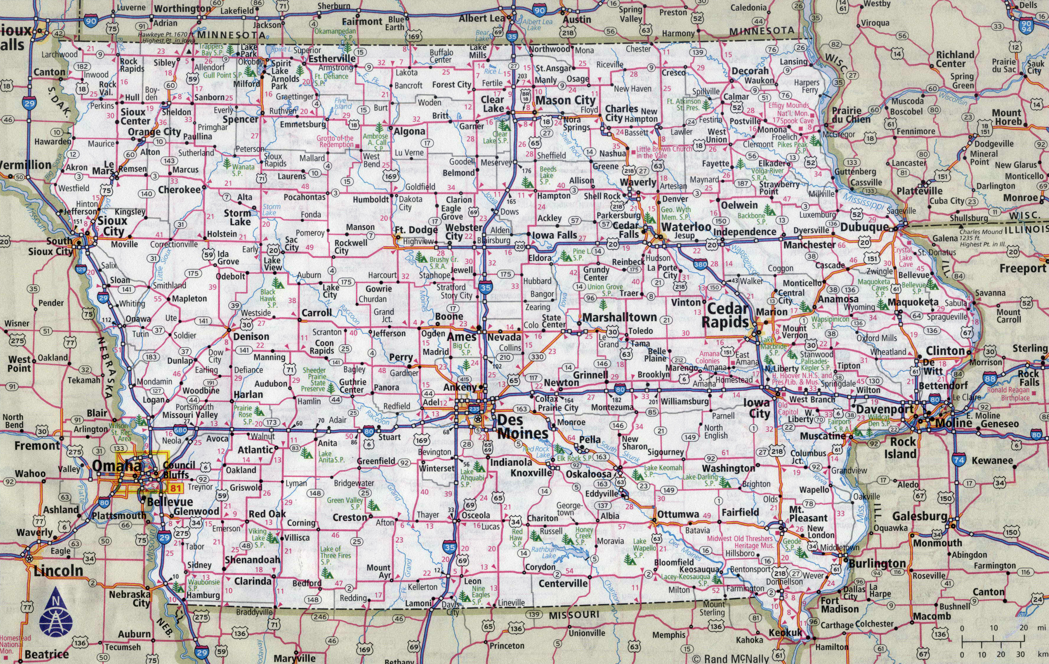 Iowa Road Map