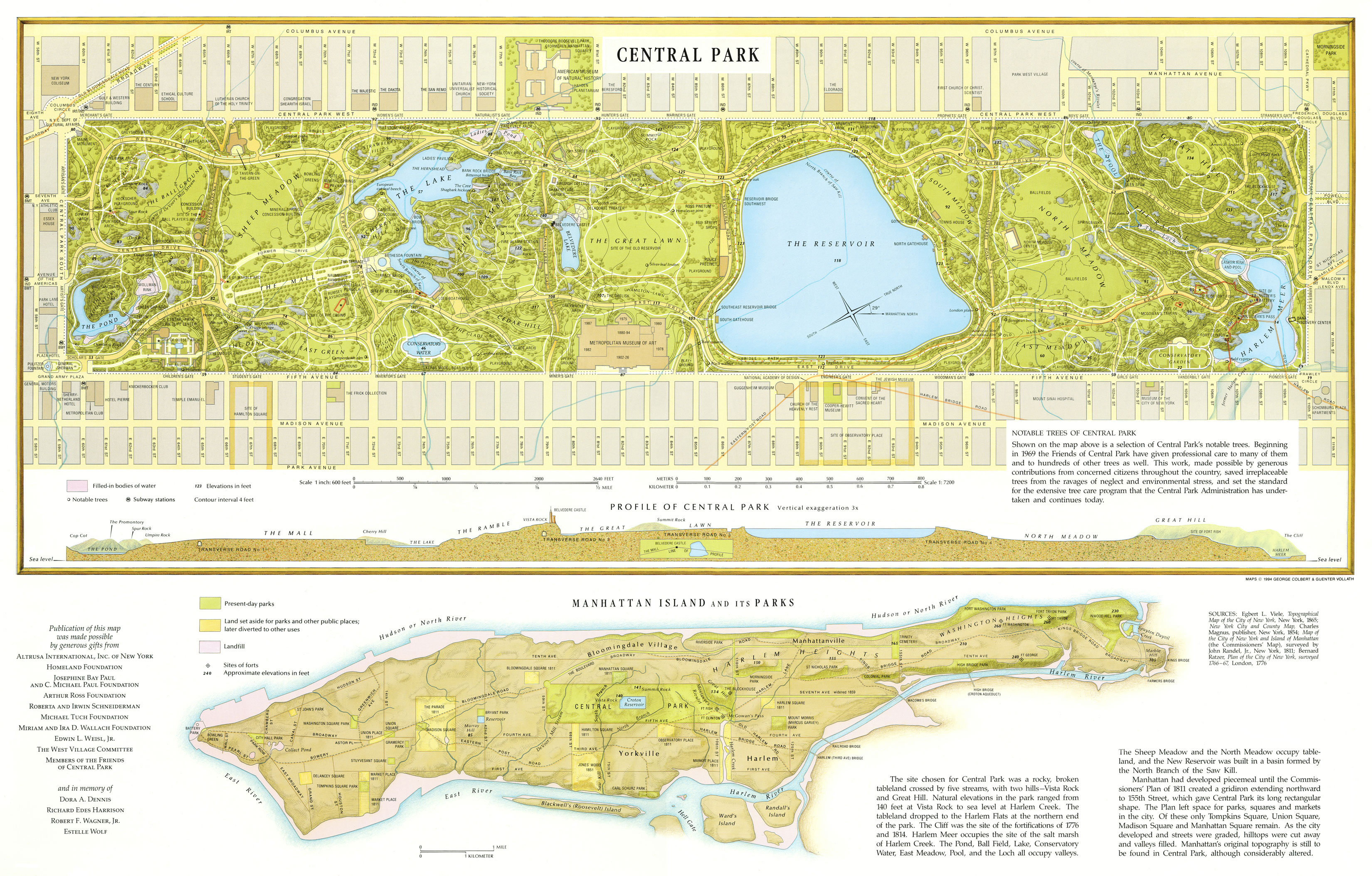 New York City Map Official Central Park