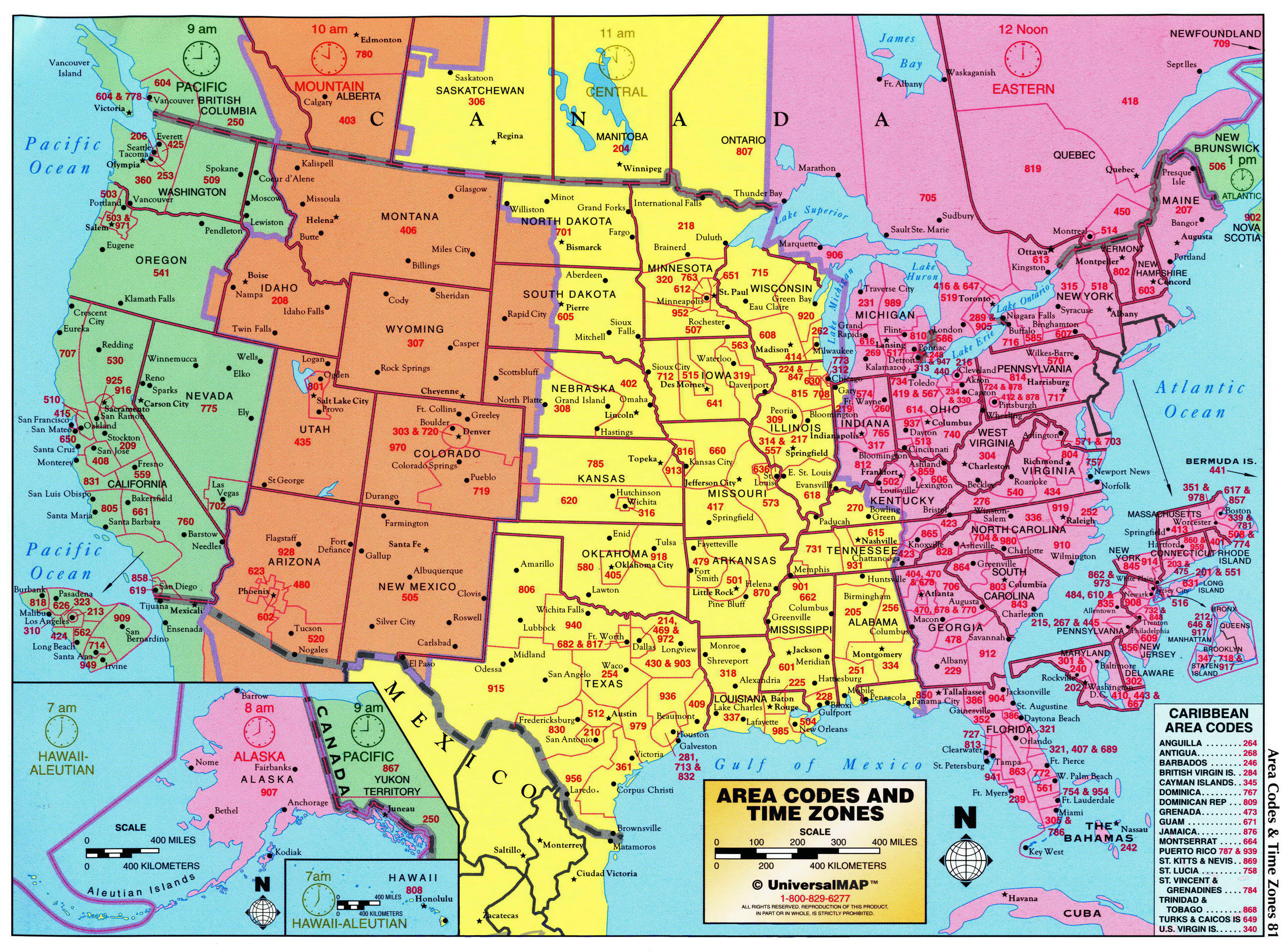 Us Times Zones Maps