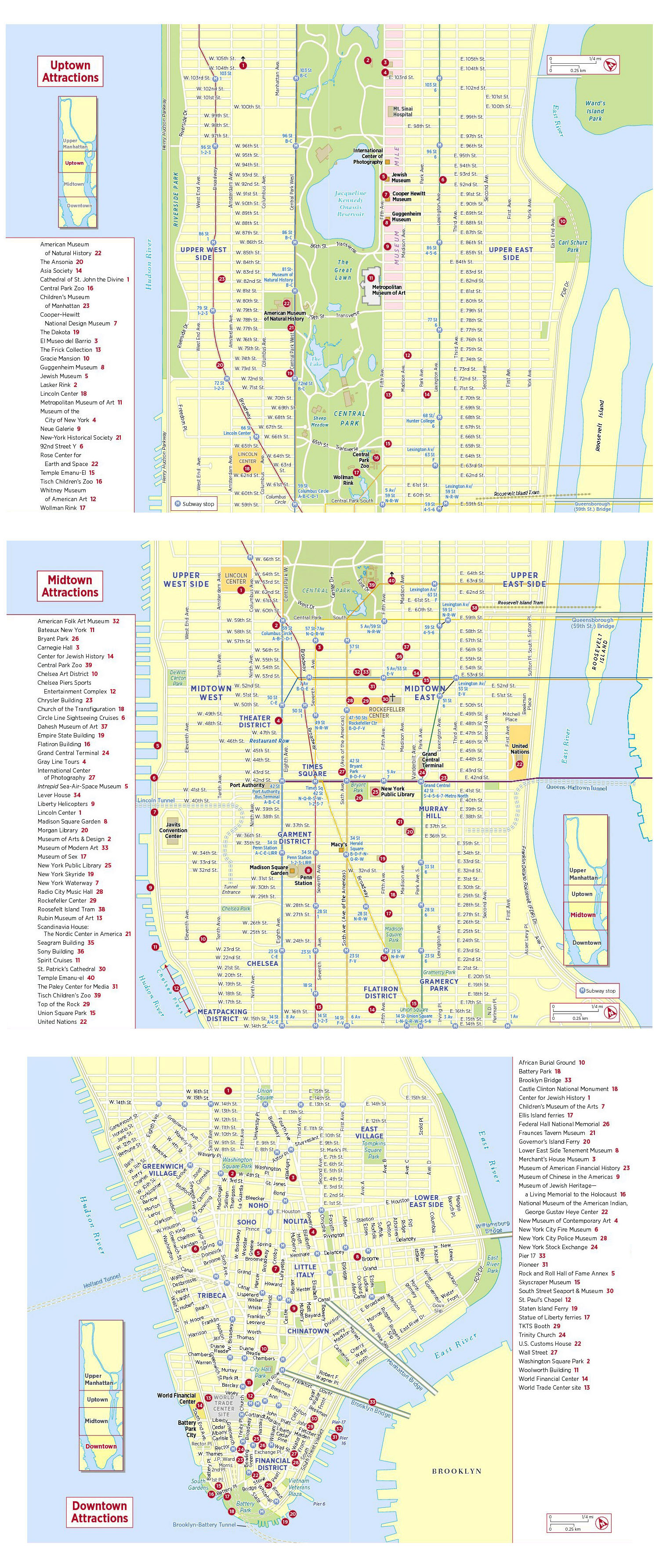 Maps Of New York Top Tourist Attractions Free Printable