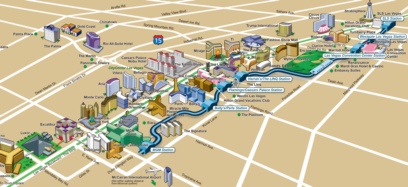 Large Detailed Map Of Casinos And Hotels Of Las Vegas City Vidiani Com Maps Of All Countries In One Place