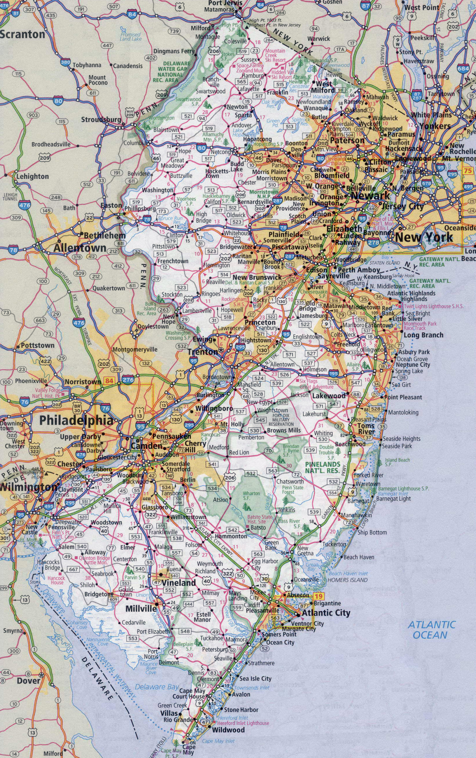 Printable Nj Map