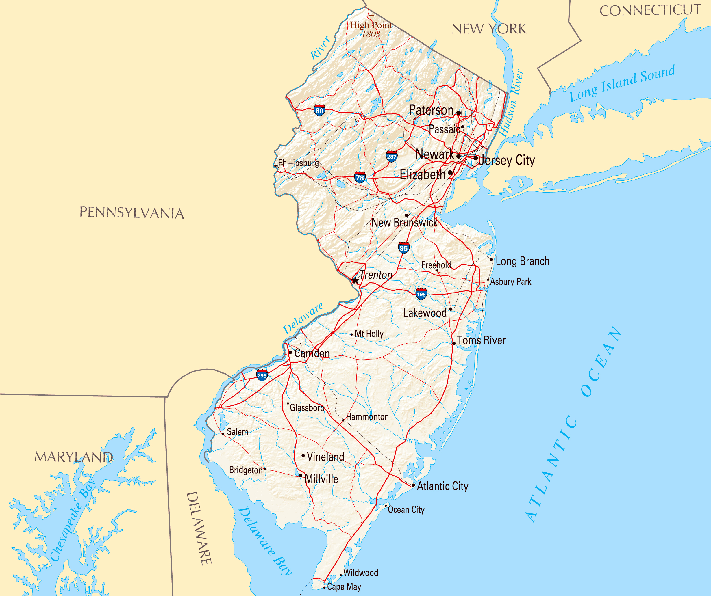 how big is new jersey state