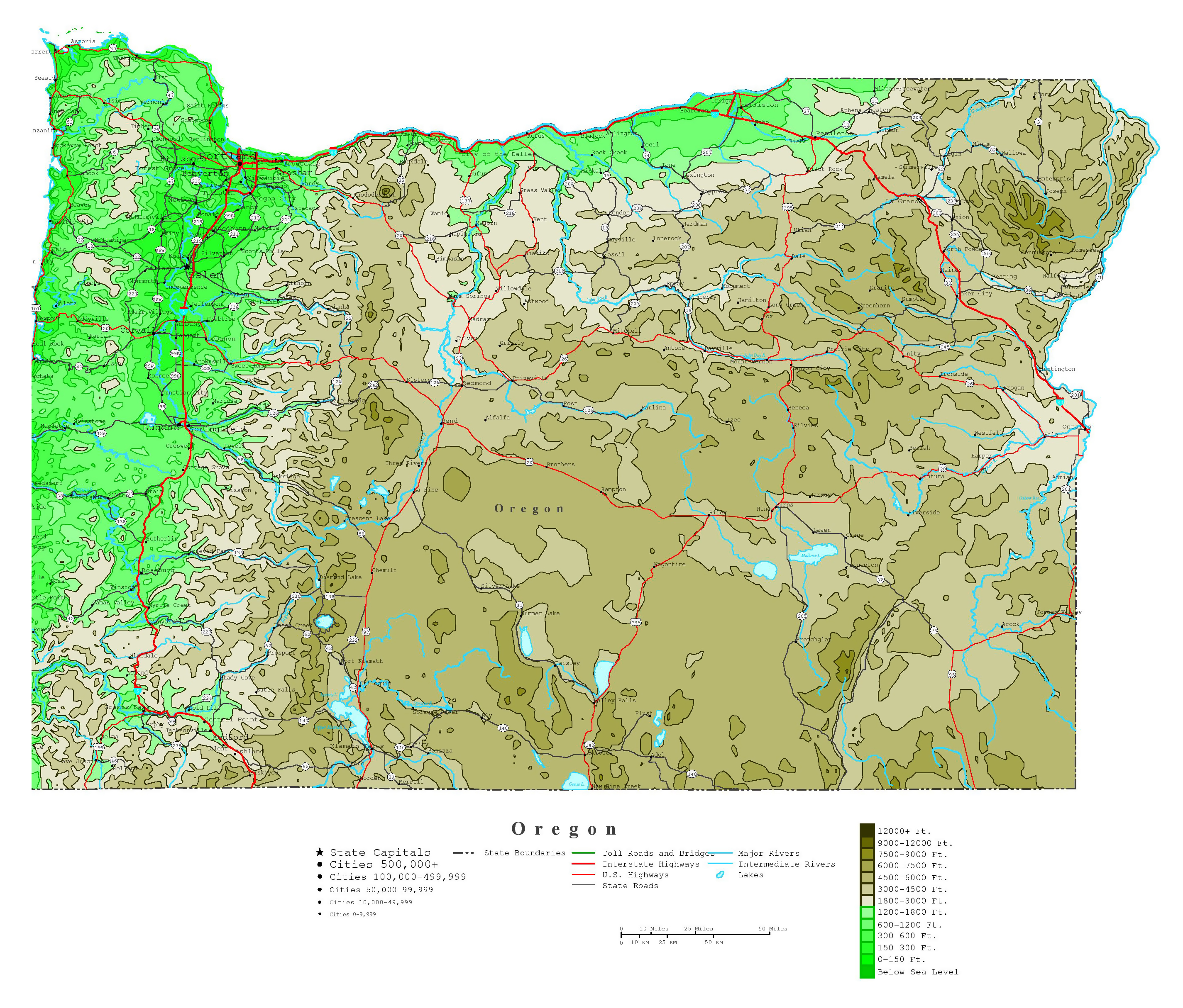oregon state cus map large detailed elevation map of oregon state with roads highways and cities vidiani oregon state cus map large detailed elevation map of oregon state with roads highways and cities vidiani