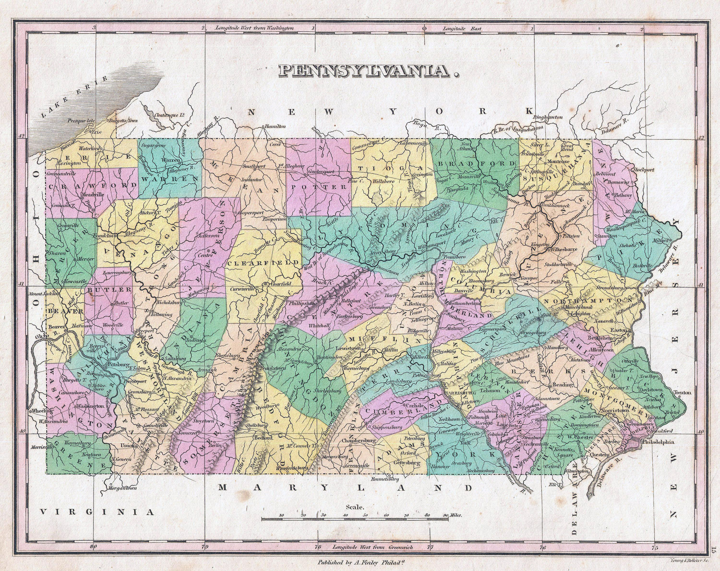 Pennsylvania State Map