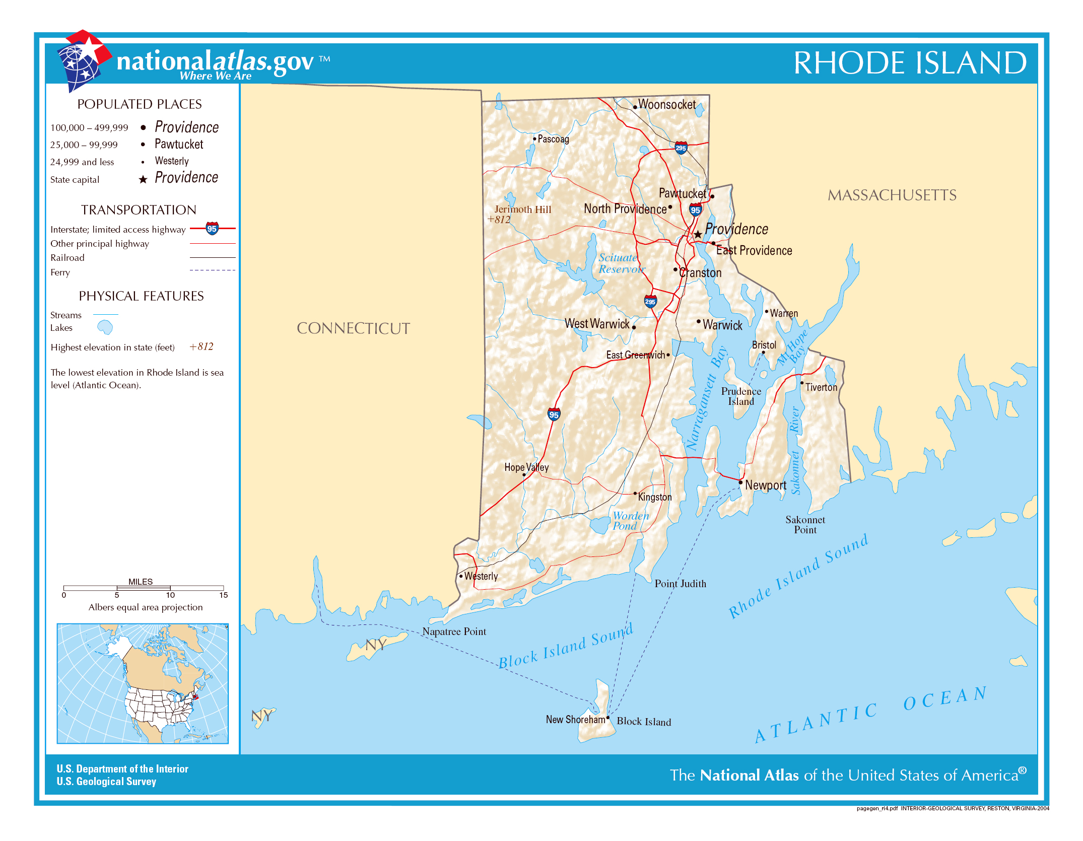 Large Map Of Rhode Island Large Detailed Map Of Rhode Island State. Rhode Island Large Detailed Map |  Vidiani.com | Maps Of All Countries In One Place