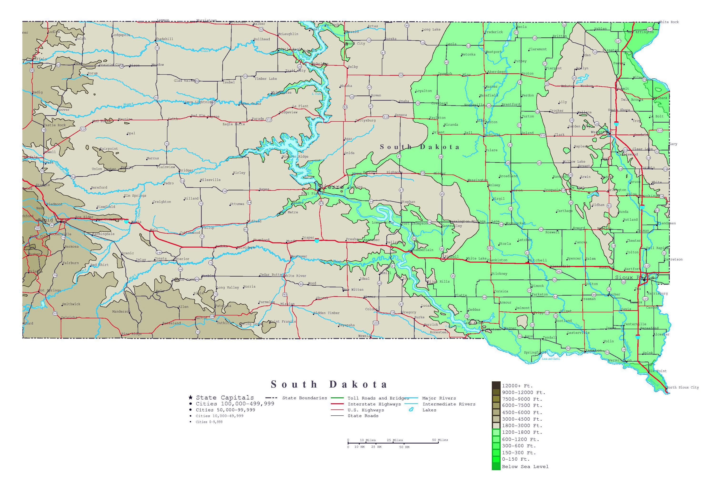 South Dakota Elevation Map Large Detailed Elevation Map Of South Dakota State With Roads, Highways And Major Cities | Vidiani.com | Maps Of All Countries In One Place South Dakota Elevation Map Large Detailed Elevation Map Of South Dakota State With Roads, Highways And Major Cities | Vidiani.com | Maps Of All Countries In One Place