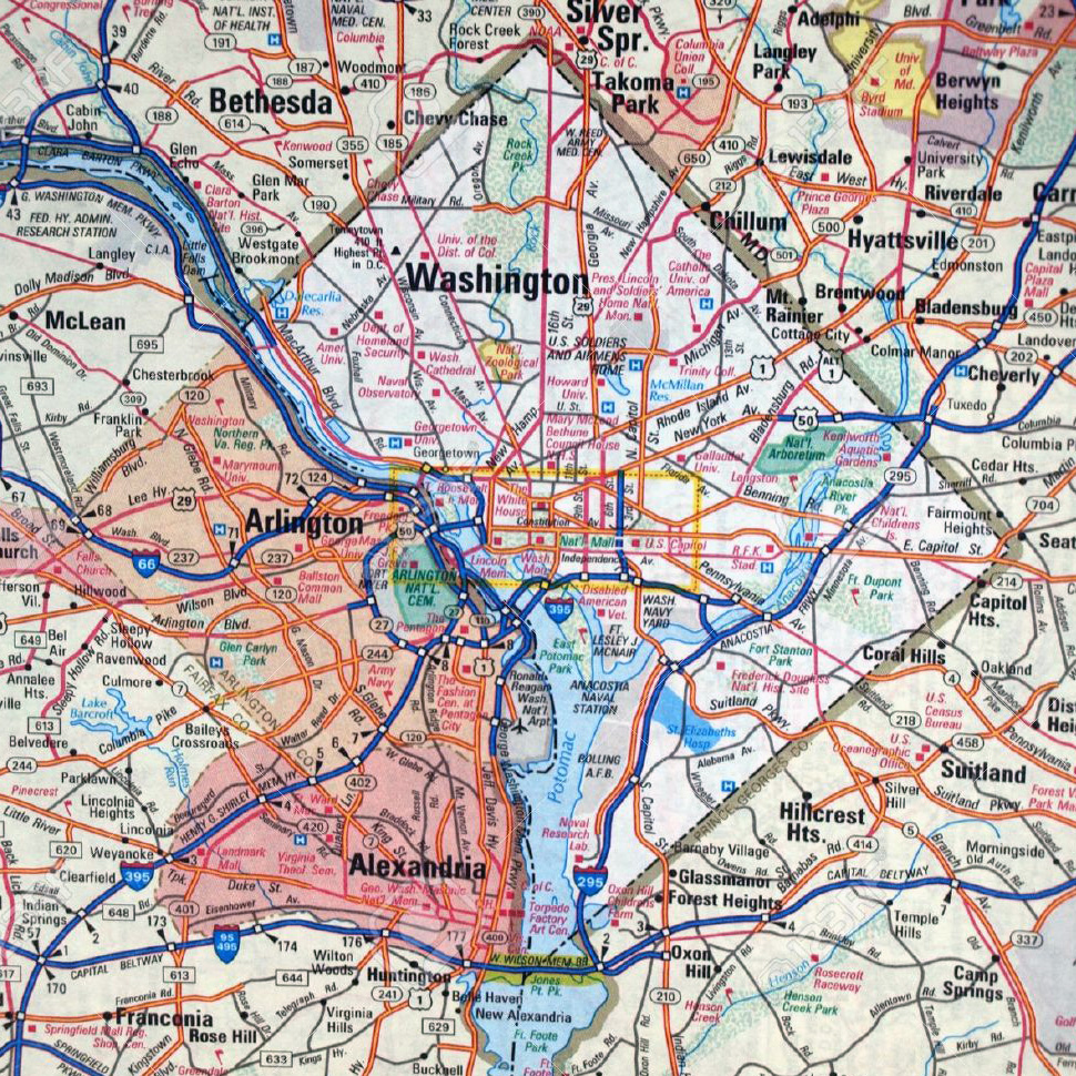 Road Map Of Washington Dc Infoupdate