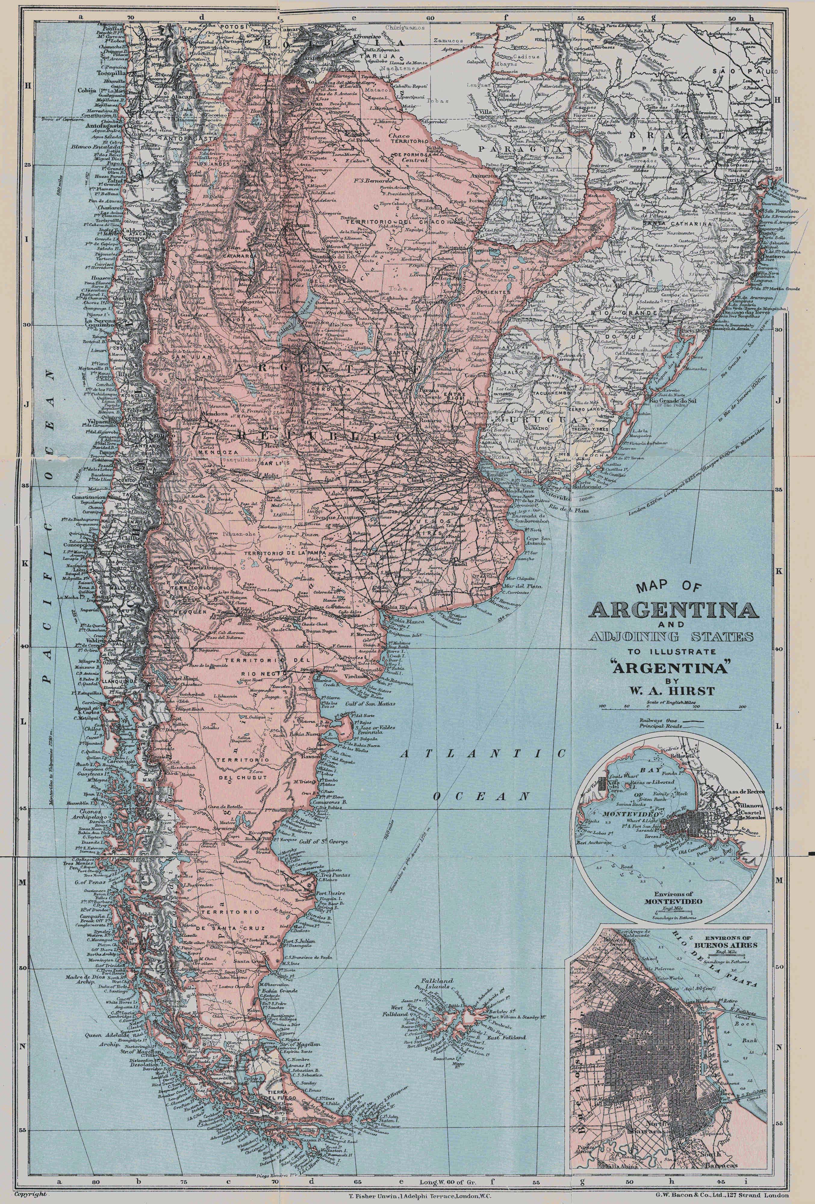 Detailed regions map of Argentina. Argentina detailed regions map