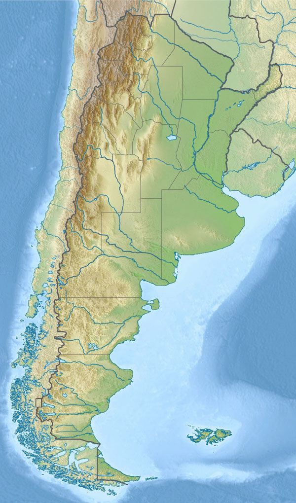 Large relief map of Argentina. Argentina large relief map.