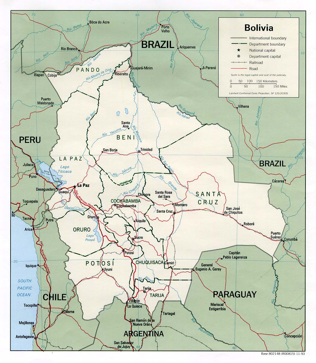 Bolivia Road Map
