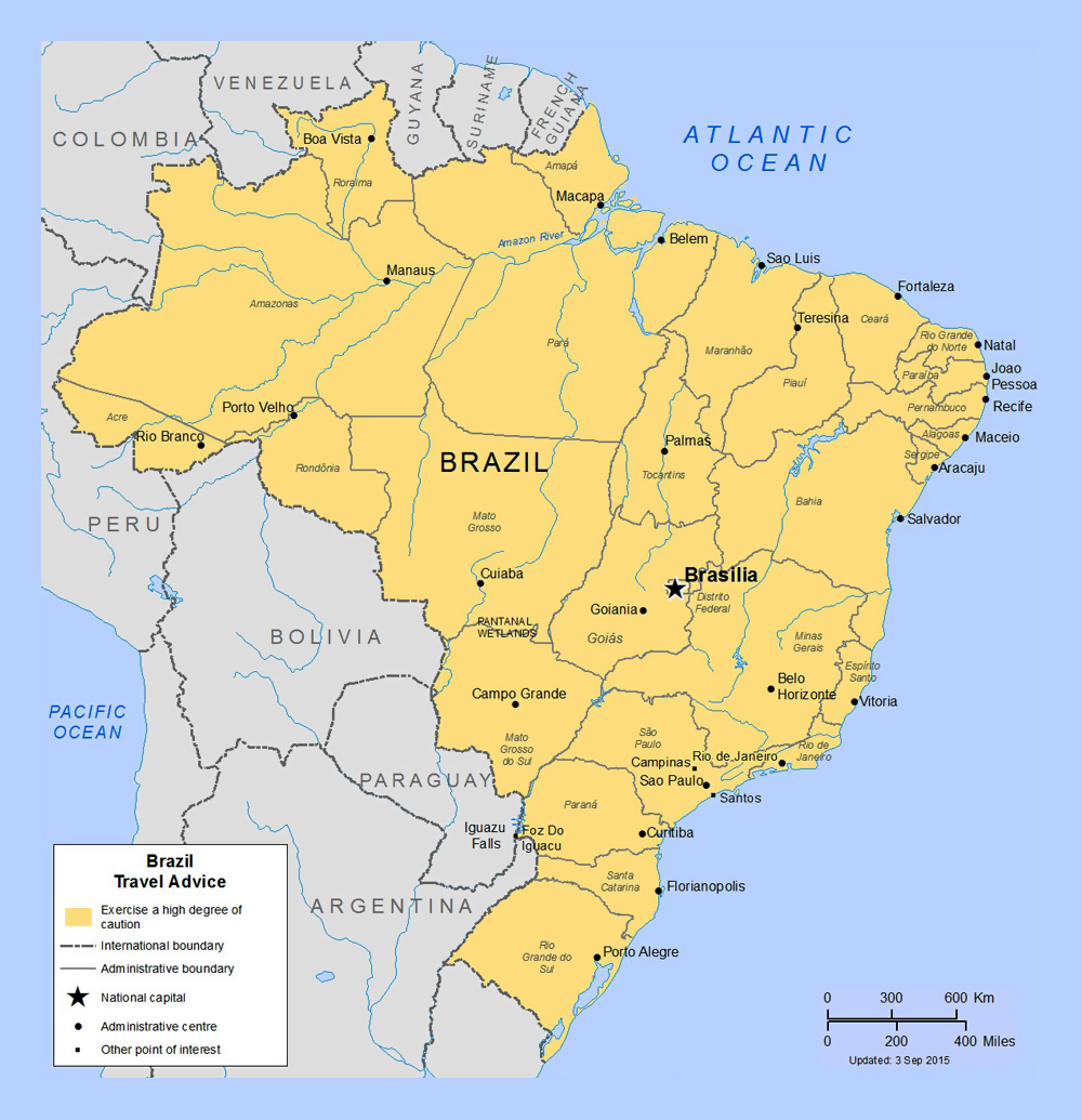 brazil map states and cities