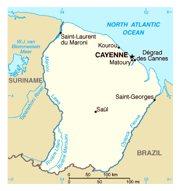 Map of French Guiana. French Guiana map. Map of French Guiana. French Guiana map.