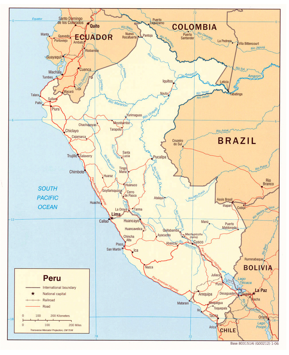 Large Detailed Political Map Of Peru With Cities Peru Large Detailed Political Map With Cities Vidiani Com Maps Of All Countries In One Place