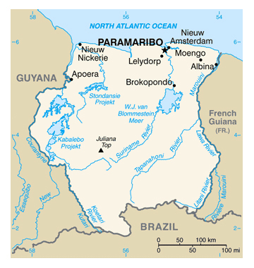 Map of Suriname. Suriname map. Map of Suriname. Suriname map.