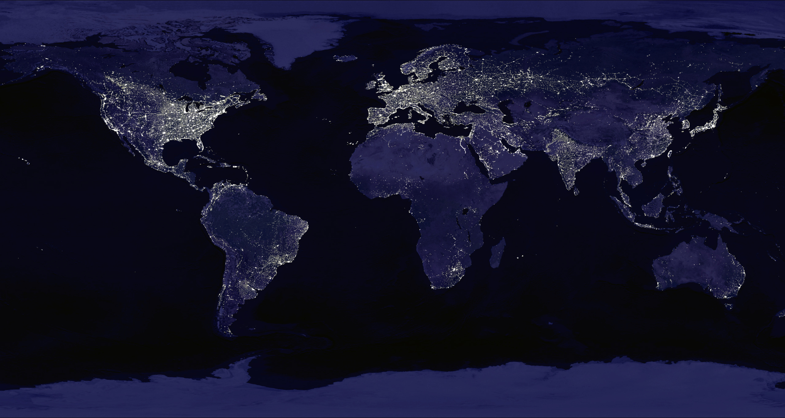 Night Day World Map - United States Map