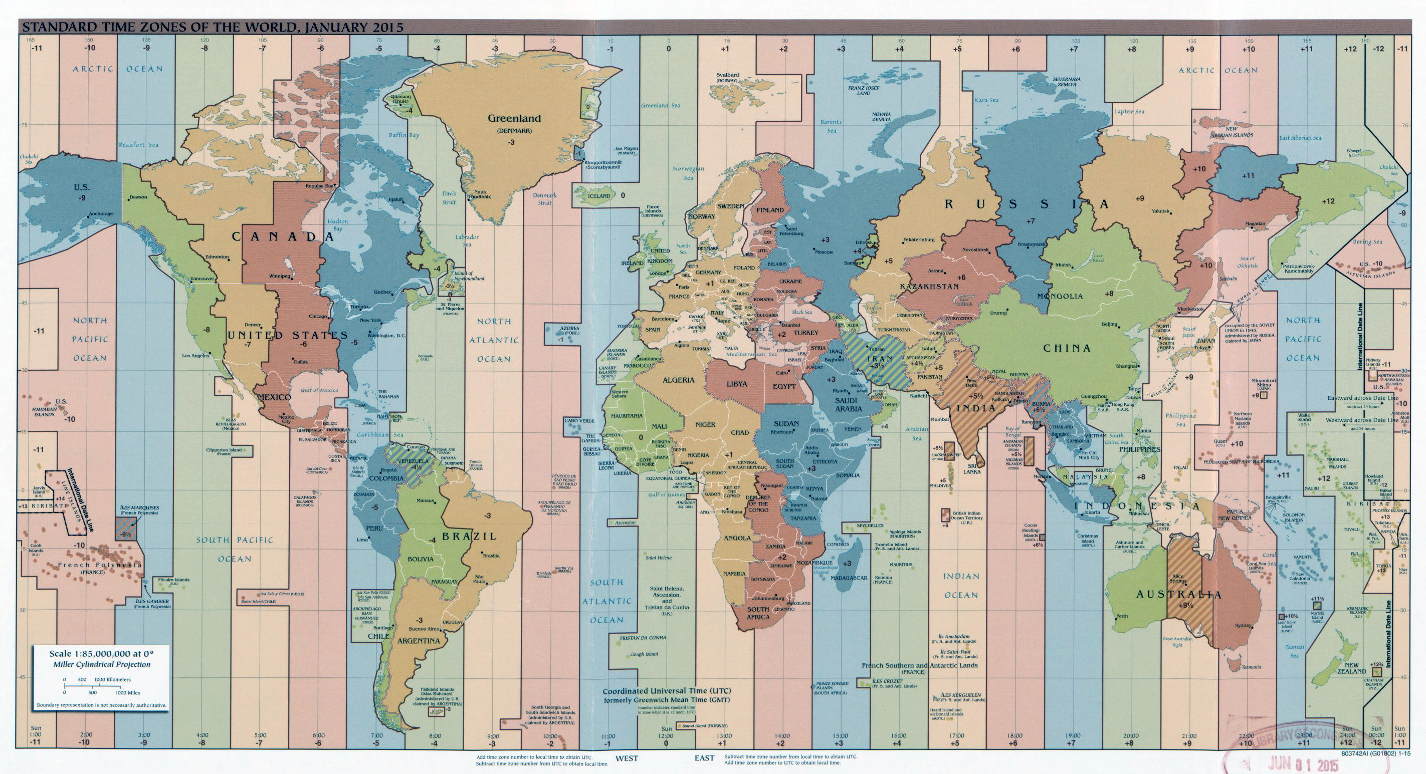 The World Time Zone Map Riset